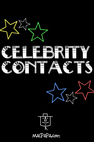 iCelebrity Contacts iPhone screenshot 2 - Entertainment app