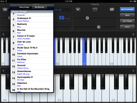 Screenshot #5 pour Piano Sharp HD