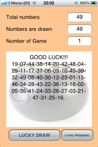 Lottery & Bingo Numbers Picker screenshot 3