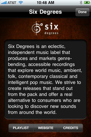 Six Degrees Traveler Radio screenshot 3