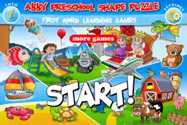 Game screenshot Abby - Preschool Shape Puzzle - First Word FREE (Vehicles and Animals under the Sea) apk