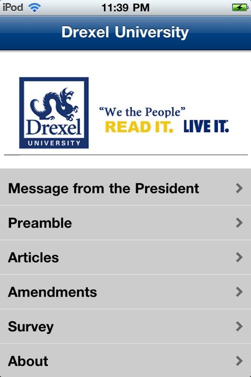 Drexel University U.S. Constitution