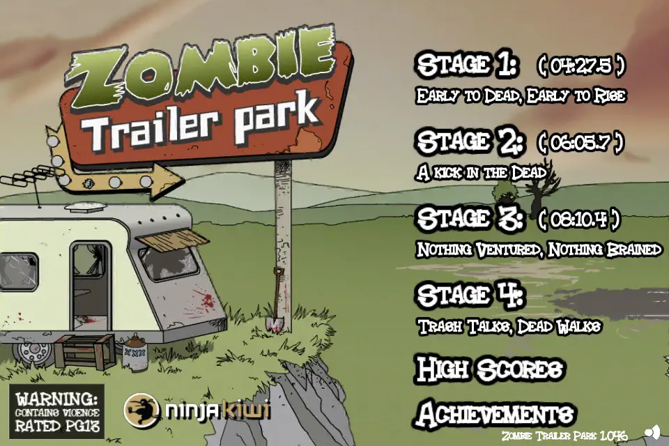 Zombie Trailer Park iPhone Screenshot 1