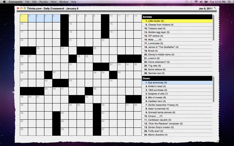 crossword light iphone screenshot 1