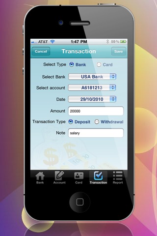 Bank & Credit Card Tracking HD Lite screenshot-3
