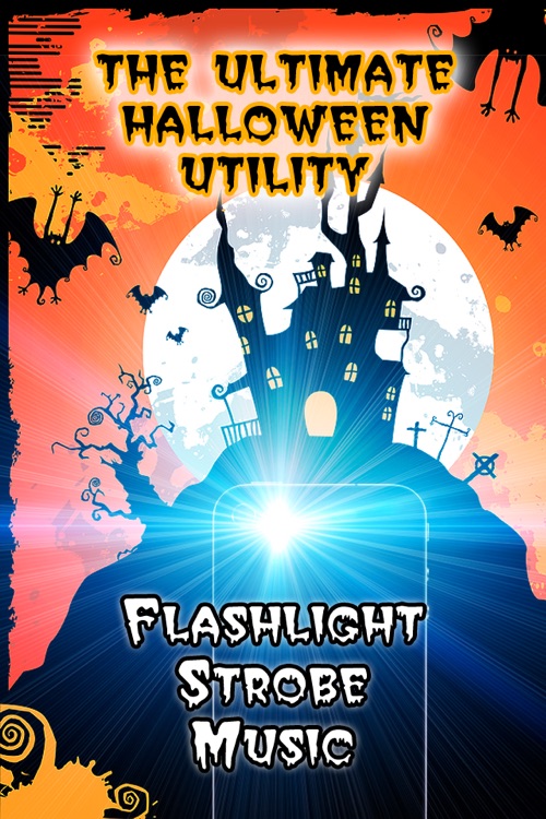 Halloween Flashlight - LED Light, Strobe, Plus Music - FREE