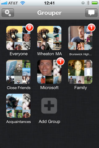 Grouper for Facebook screenshot