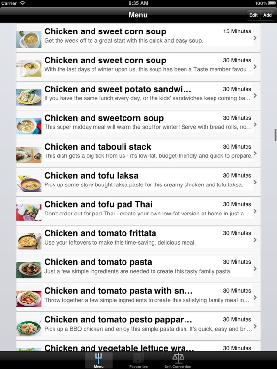 30 Minutes Chicken Meals "iPad Version"