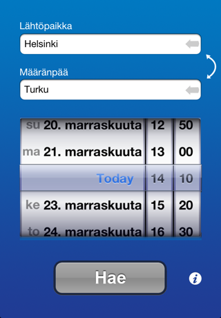 Screenshot 1 of LinjaAutot App