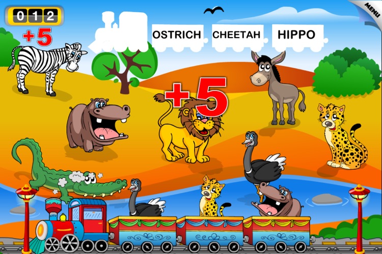 Animal Train - First Word by 22learn