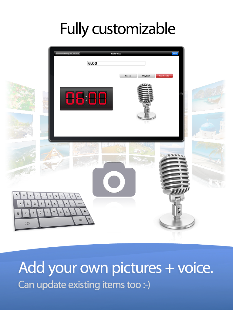 Telling Time - Digital Clock by Photo Touch screenshot 9