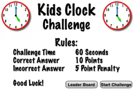 Game screenshot Kids Clock Challenge Lite - Flash Cards Speed Quiz for Kids apk