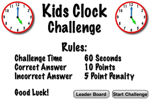 Kids Clock Challenge Lite - Flash Cards Speed Quiz for Kids