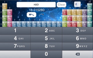 Periodic Table and Atomic Mass Calculator iPhone screenshot