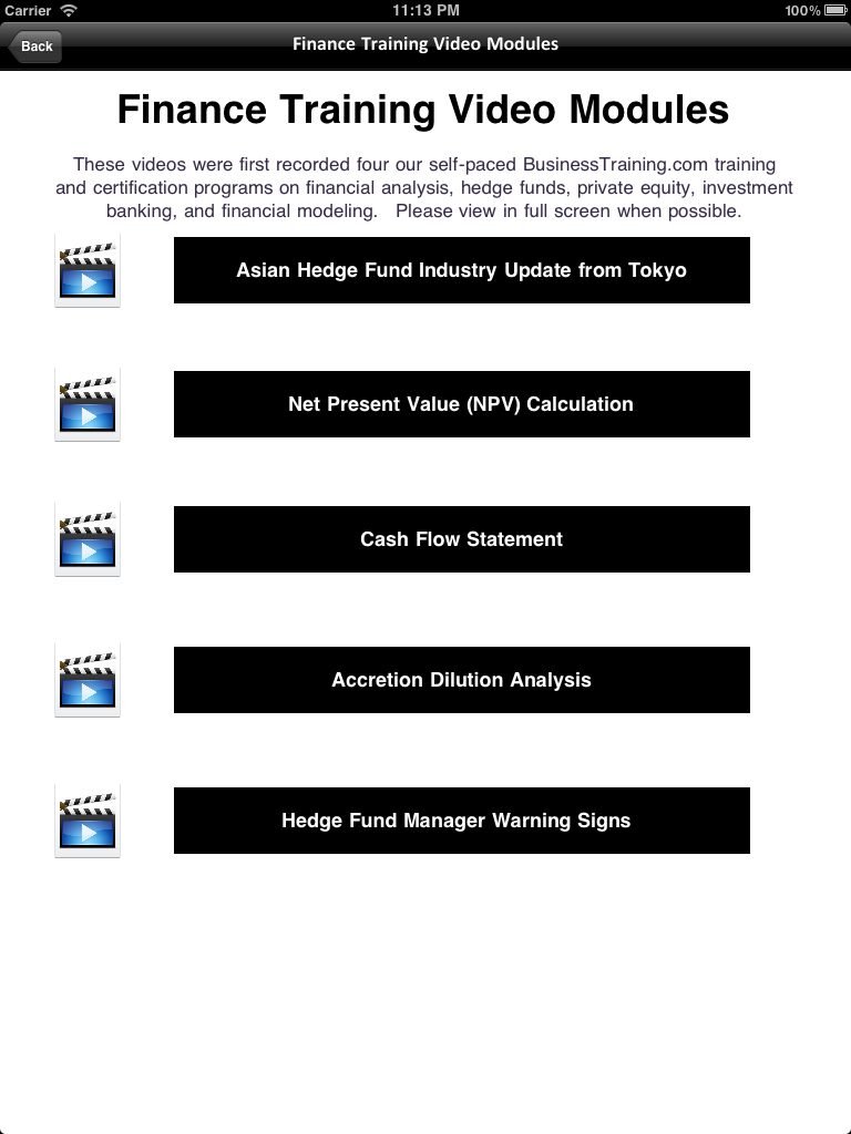 Finance Training screenshot 8