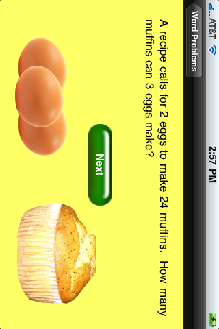 MathWordProblems iPhone screenshot