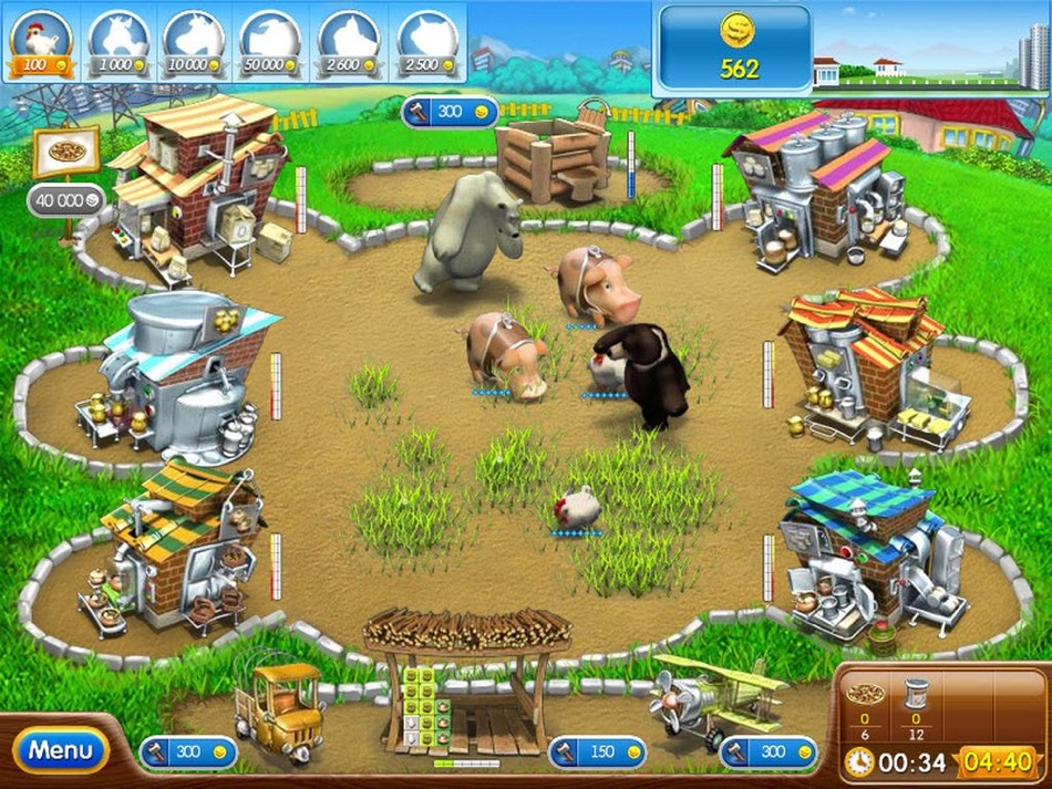 #1. Farm Frenzy 2: Pizza Party HD Lite (iOS) بواسطة: Alawar Entertainment, Inc