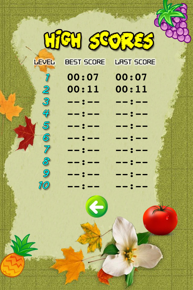 Fruits Memory Game lite screenshot 4