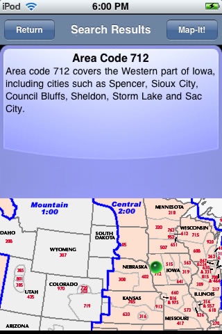 Area Code Info screenshot-3