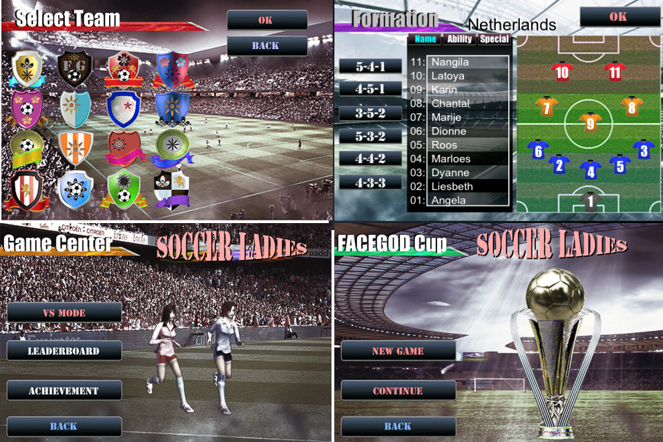 Soccer ladies ( Football girls ) screenshot 4