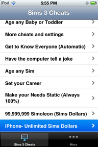 Cheats: Sims 3 Edition screenshot