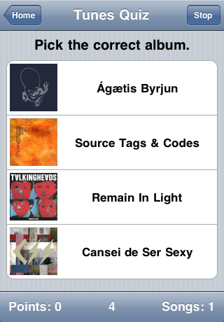 Screenshot #1 pour Tunes Quiz Free