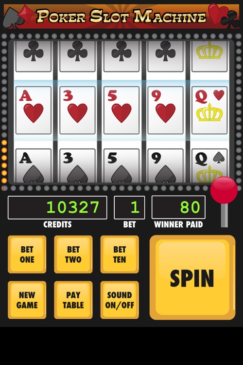 Poker Slot Machine Free