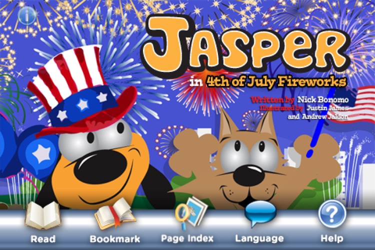 Jasper in 4th of July Fireworks