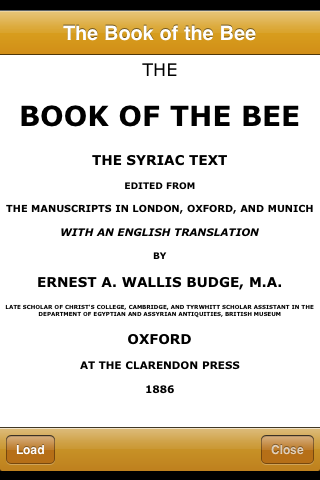 The Book of the Bee iPhone screenshot