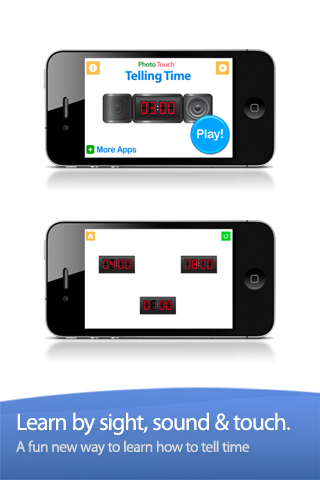 Screenshot #1 pour Telling Time - Digital Clock by Photo Touch