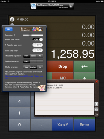 Screenshot #5 pour QSCalcRPN