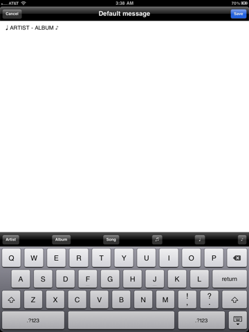 Screenshot #5 pour Tunes Share - share your music on Facebook and Twitter