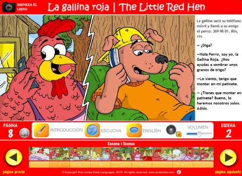 Ana Lomba – Inglés para niños: La gallina roja (Cuento bilingüe español-inglés) screenshot 4