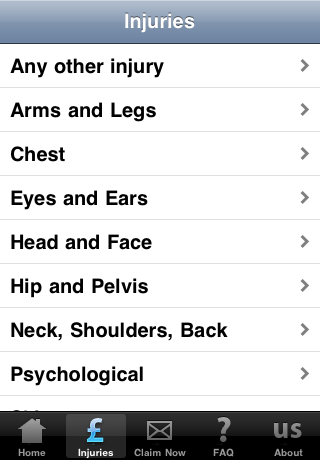 The Injury Lawyers iPhone screenshot