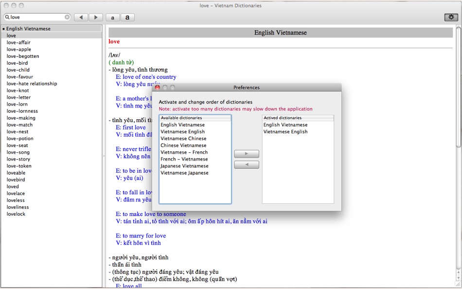 #2. Vietnam Dictionaries for Mac OS X (macOS) 由: Tien Thinh Vu