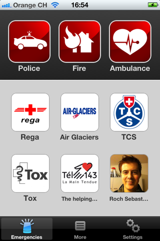 EmergenSwiss app screenshot 2