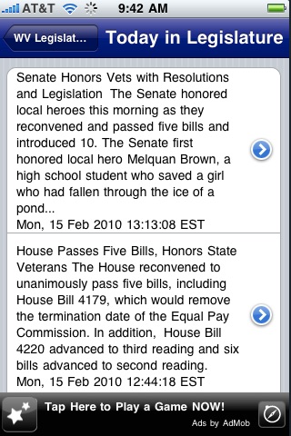 WV Bills - WV Legislature Live Updates screenshot-3