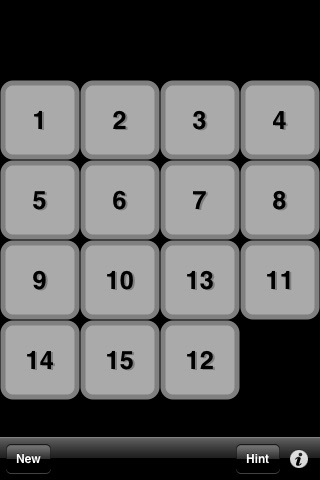 15 puzzle iphone screenshot 3