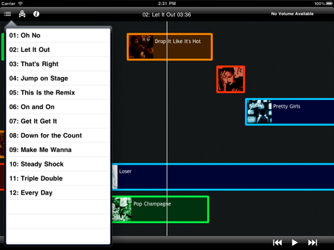 All Day: Decoded iPad screenshot 5 - Music app
