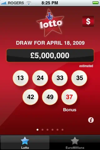 National Lottery Results - Lotto screenshot 2 of 5