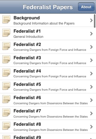 Federalist Papers screenshot