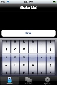 Password Shaker screenshot