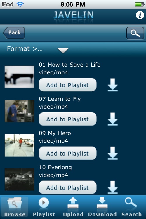 Patriot Javelin Live DLNA Digital Media App