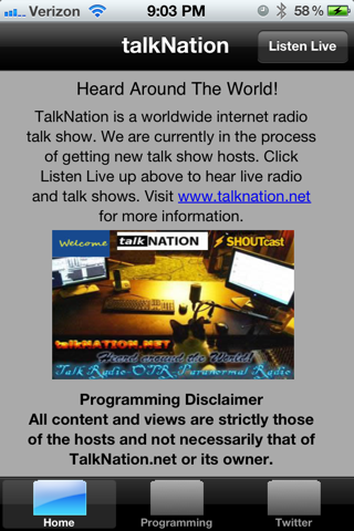 talkNation iPhone screenshot 1 - Music app