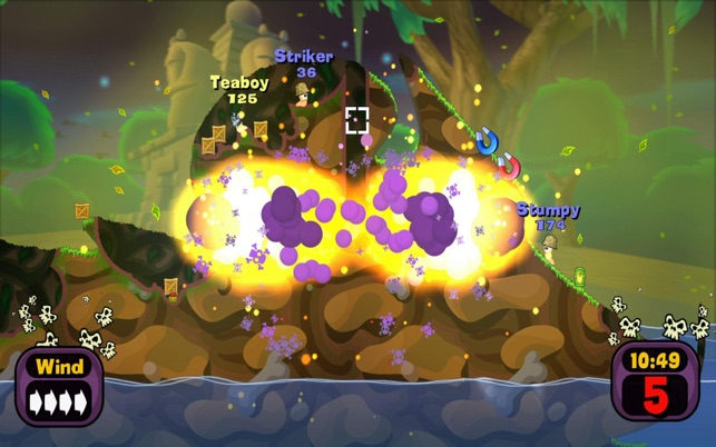 Skärmdump av Worms Special Edition