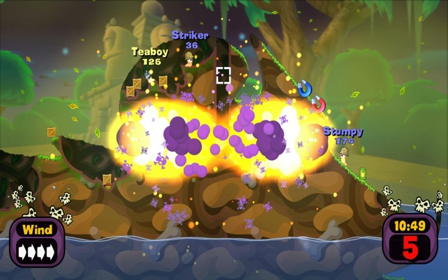 ‎Screenshot dell'edizione speciale di Worms