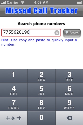 Missed Call Tracker