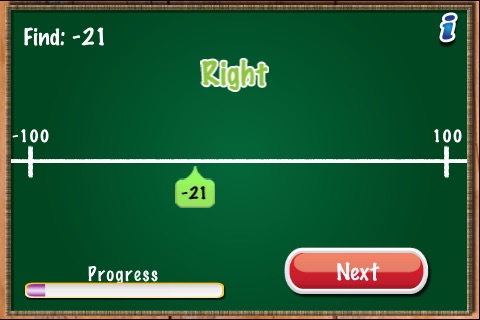 MathTappers: Numberline - a math game to help children learn whole numbers, integers & real numbers screenshot-3