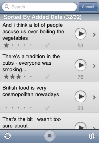 Screenshot 1 of SoundSnippets Regular Version