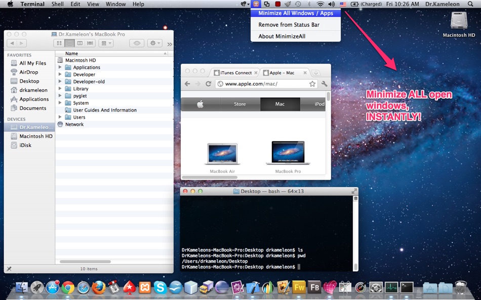 MinimizeAll - 1.1 - (macOS)